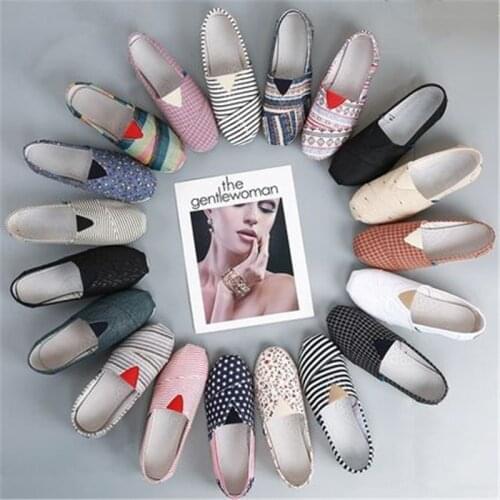 2020 cloth shoes women spring new one pedal lazy shoes flat bottom small canvas soft bottom non-slip maternity shoes