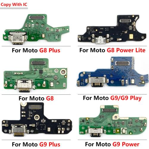 USB Charging Port Connector Board With Microphone Flex Cable For Moto G Pro G9 Power G Play G30 G10 E7 Power G9 Plus Placa Mãe