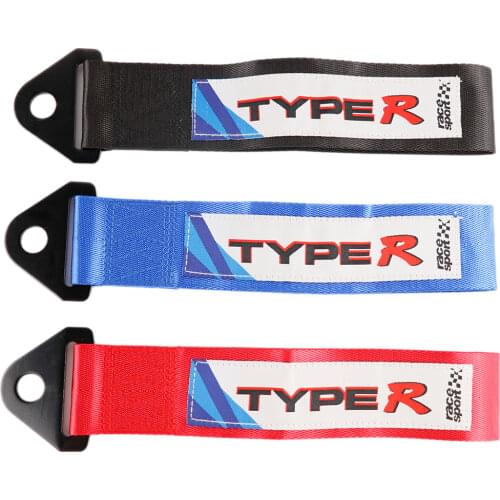 TYPE R jdm High Strength Racing car tow strap/tow ropes/Hook/Towing Bars