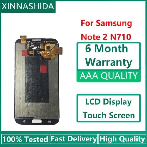 For Galaxy Note 2 Super AMOLED LCD Display 100% Tested Working Touch Screen Assembly For Samsung Galaxy Note 2 N7100 N7105