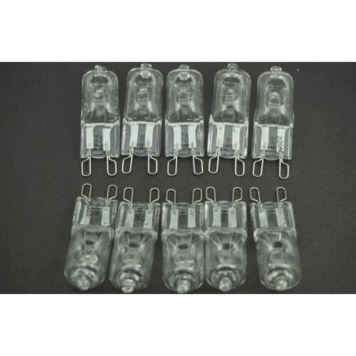 10pcs G 9 Pin Halogen 220 v volt | 25 40 60 W | watt Light Lamp Bulb JCD G9