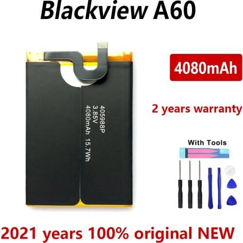 100% Genuine Original Batteria 4080mAh Battery For Blackview A60 405988p Mobile Phone High Quality Battery with Tracking Number