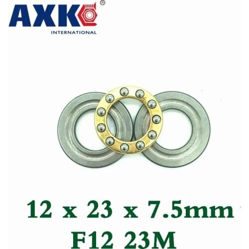 2021 Real Rodamientos Axk Free Shipping 10pcs F12-23m Axial Ball Thrust Bearings 12 X 23 7.5mm Plane For 12mm Shaft 12*23*7.5mm