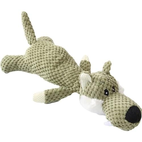 2021 New Stuffed Dog Toys Crinkle & Squeak Plush Animals Dog Toy Interactive Chew Toys