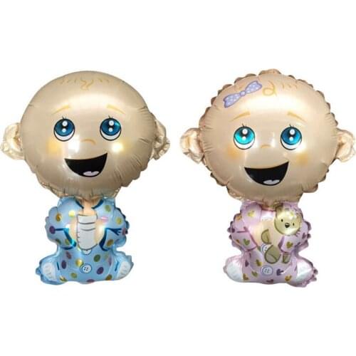 50pcs Hot mini Angel Baby modeling foil balloons Girl and Boy balloon full moon Hundred Days birthday party supplies wholesale