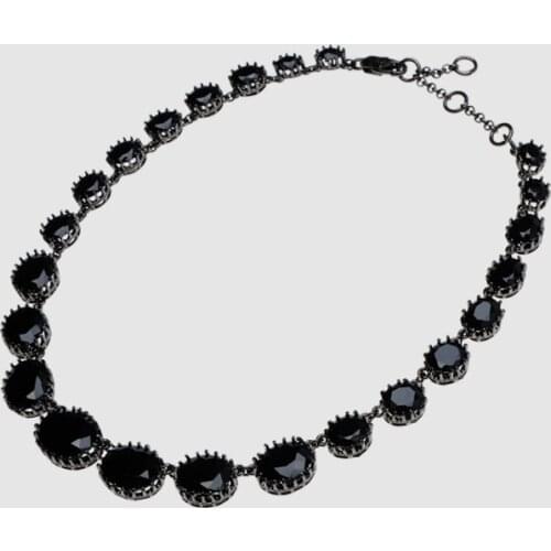 Amorita boutique black crystal luxury Necklaces