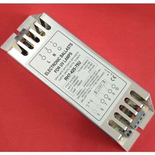 Electronic ballast for 110V-240V power supply UV lamp RH7-425-75U 75W sterilization lamp