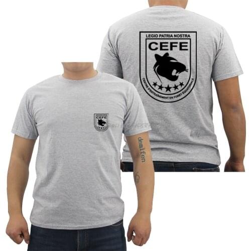 Summer Fashion Men O-Neck Cotton T Shirt France French Army 3 Rei Legion Etrangere CEFE Jungle Warfare Trainings T Shirt Tees
