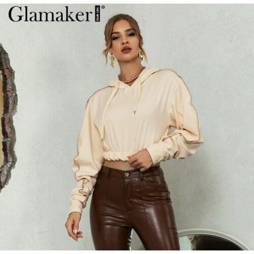 Женские флисовые толстовки Glamaker China At AliExpress