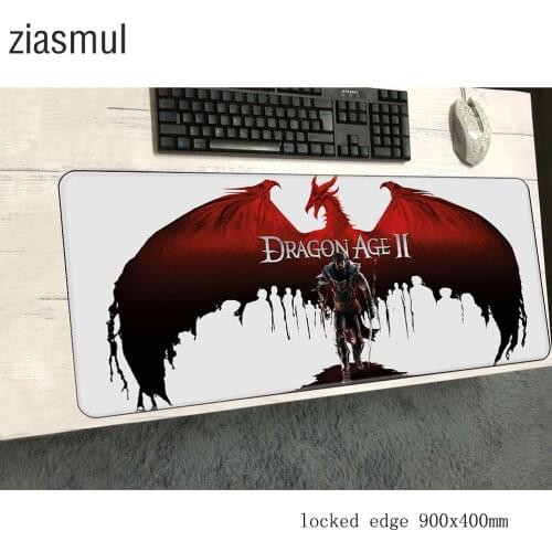 Dragon age mouse pad Personality 900x400x3mm mousepads best gaming mousepad gamer wrist rest mouse pads keyboard pc pad