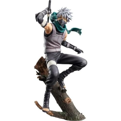Naruto Wooden Leaf White Wolf 2 Generation Dark Part Kakashi Handbox Model Decorations