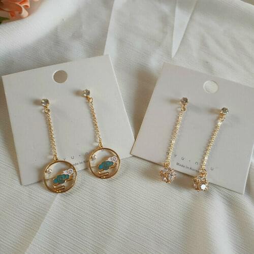 New The Untamed Grandmaster of Demonic Cultivation Wei wuxian Lan wangji Earrings Hanfu tassel ear jewelry