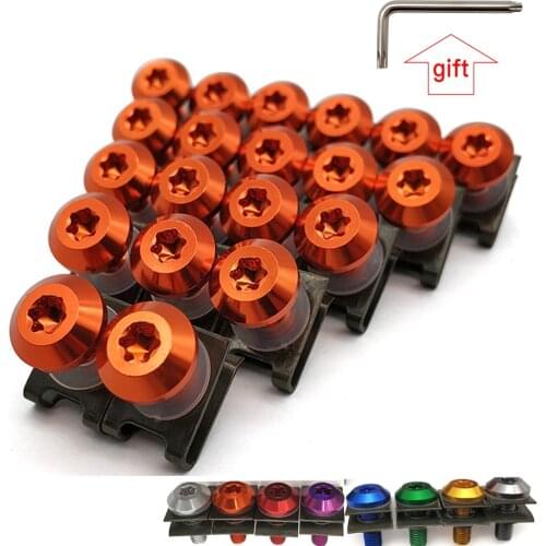 For Honda PCX 125 150 CR80R CR85R CR125R CR250R Motorcycle Fairing Aluminu hexagon socket Screws Clips Body Spring Bolt Kit