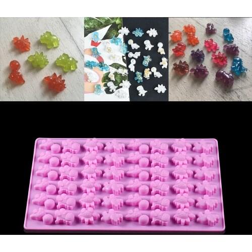 Clear Cute Cartoon Little Dinosaur Turtle Epoxy Resin Molds For DIY Resin Epoxy Mold Silicone Jewelry Making Supplies Accessorie