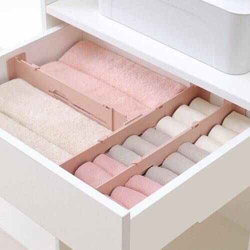 Drawer Dividers Organizers Adjustable Plastic Separators for Bedroom Bathroom Closet Kitchen MUMR999