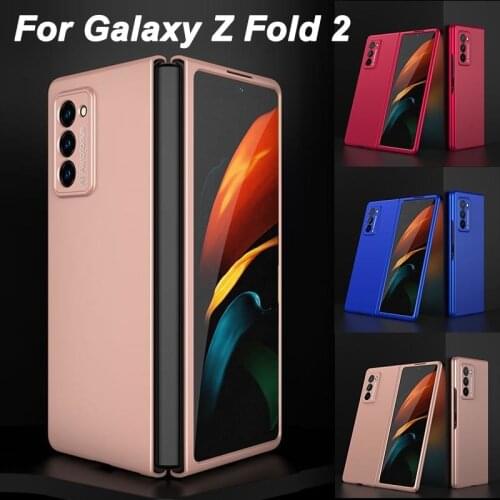 Luxury Phone Case for Samsung Galaxy Z Fold 2 Ultra Thin Shockproof Hard Plastic Case for Galaxy Z Fold 2 5G Protector Covers