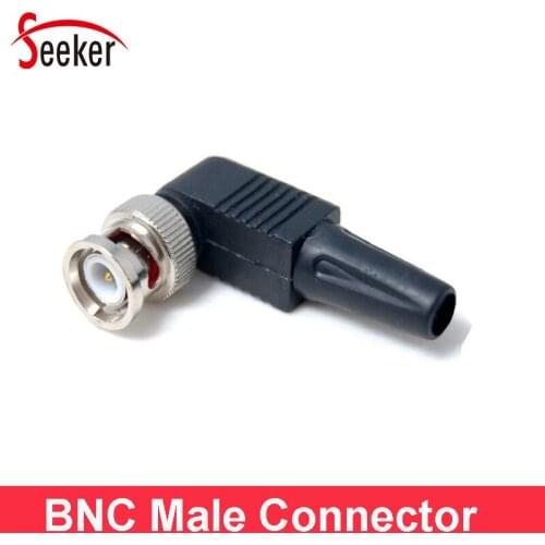 Seeker 100pcs/lot Male BNC Plug Connector RG59 Adapter CCTV Cable Staright for Surveillance Cameras System