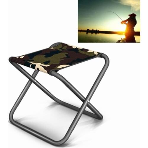 Mini Folding Chair Outdoor Fishing Stool Adult Travel Camping Bench with Storage Bag