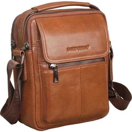 Genuine Leather Casual Mens Messenger Bags Shoulder Bags For Men Business Handbags Male Crossbody Bag Tote Purse Briefcase