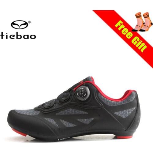 Tiebao Road cycling shoes men women Professional Athletic Bicycle Shoes sapatilha ciclismo self-locking breathable riding shoes