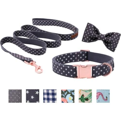 Unique Style Paws Dog or Cat Collar or Leash Little Stars Design Pet Collars for Dogs