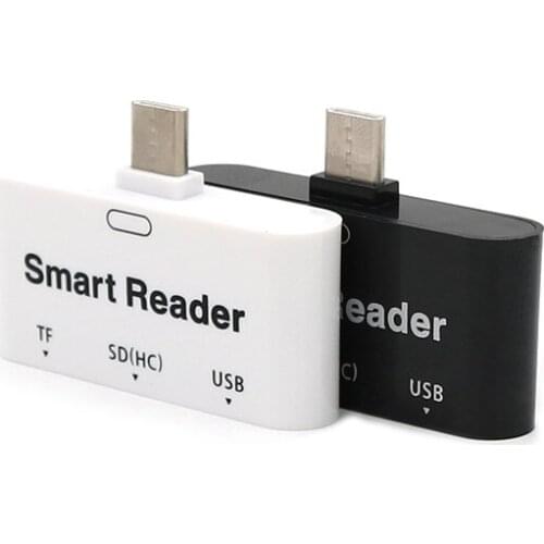 USB 3.1 Type -C to SD/TF extension card reader converter OTG 3 in 1 universal hub for Android phones for MAC BOOK