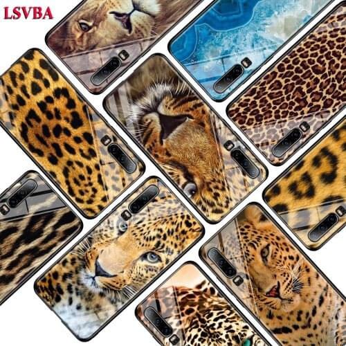 Tiger Leopard Panther for Huawei P Smart Z Plus 2019 P30 P20 Pro P10 P9 P8 Lite Plus Super Bright Glossy Phone Case Cover