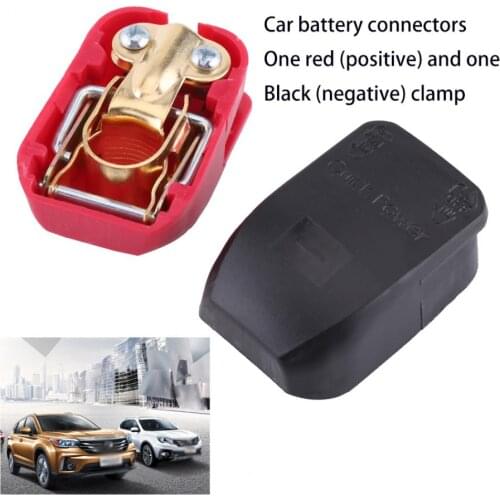 1 Pair 12V Battery Terminals Clamps Quick Release Battery Terminals Clamps Connector for Car Caravan Boat Motorhome