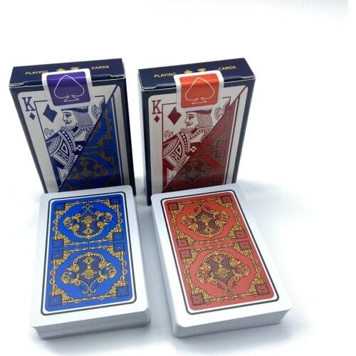 10Sets/Lot Playing Cards Entertainment Waterproof Plastic Baccarat Texas Hold'em Frosting Poker Card Board Bridge Pokers Game