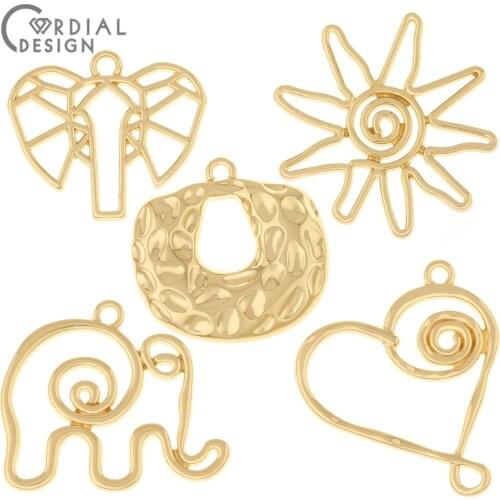Cordial Design 100Pcs Jewelry Findings & Components/Charms/Earrings Connectors/Hand Made/Jewelry Accessories/DIY Making/Pendant