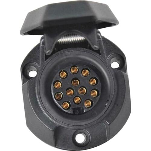 13 Pin Trailer Truck Caravan Towbar Socket Plug Adapter Converter