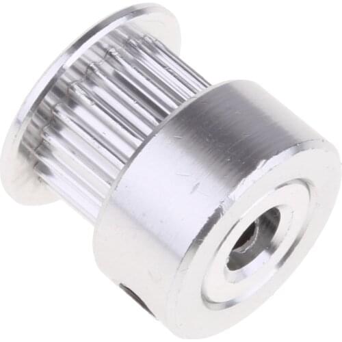 2pieces 20T Aluminum Timing Drive Pulley, GT2 Bore 5MM Gears For DIY 3D Printer With Tooth (20Teeth