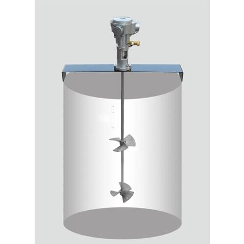 50 gallon Pneumatic Mixer Horizontal Plate Rung Dope Tank Barrel Aluminum Alloy