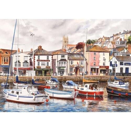 Diamond Painting "Boat Town" DIY 5D Diamond Embroidery Sale Full Square/Round Drill Set Rhinestone Cross Stitch Home Decor