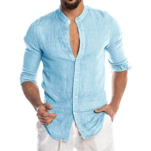 AUSO Mens Linen Shirts