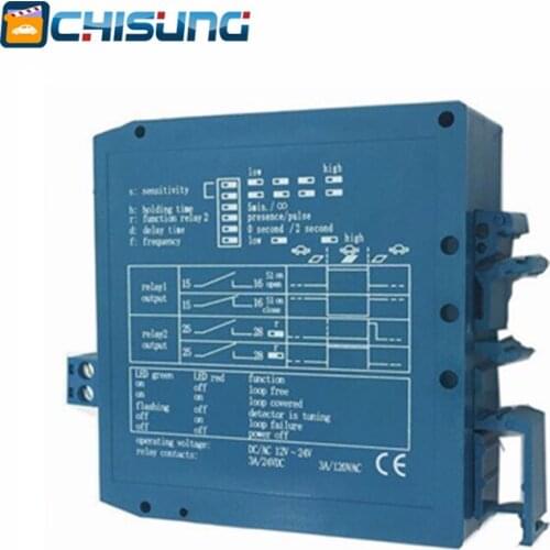Vehicle loop detector 12V 24V DC in one single channel