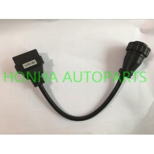 Free shipping 1pcs 14 Pin Connector To 16 Pin OBD Wire Harness
