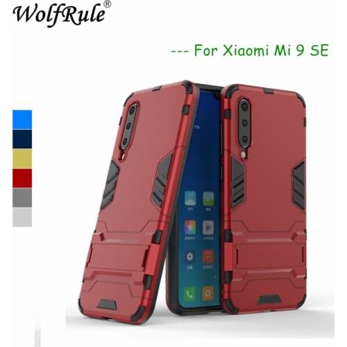 Case For Xiaomi Mi 9 SE Cover Soft Rubber + Plastic Kickstand Case For Xiaomi Mi 9 SE Case Phone Shell For Xiaomi Mi 9 SE Funda