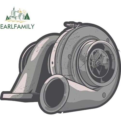 EARLFAMILY 13cm x 10.1cm for Fridays for Turbo Car Sticker Trunk Car Assessoires Laptop Surfboard Decal Sunscreen Decoration