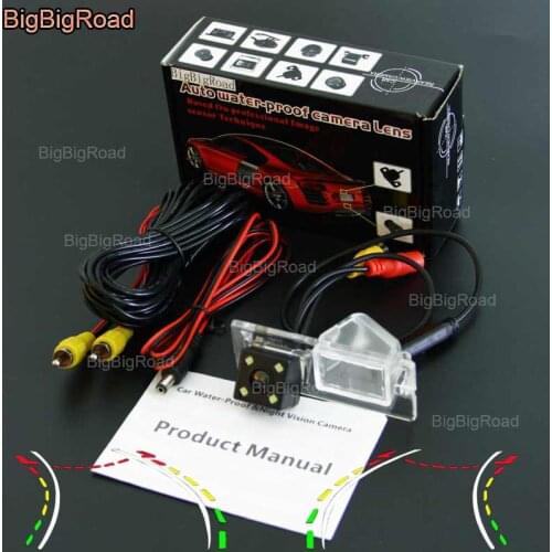 BigBigRoad Car Intelligent Dynamic Track Rear View Camera Reversing Camera For FIAT 500 Freemont 2009 2010 2011 2012 2013 2014