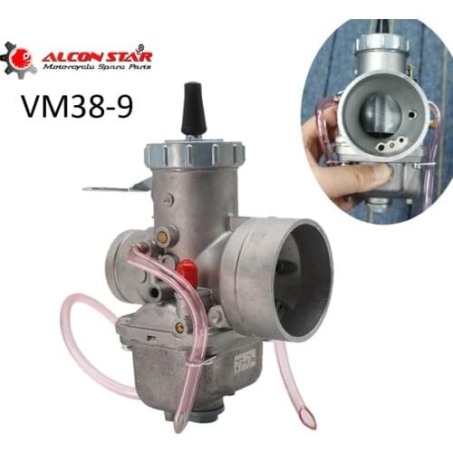 Alconstar- Motorcycle Carburetor For Mikuni VM38 38mm VM38-9 VM Series Round Slide Carburetor 2 Stroke Carb 42-6025 13-5006 Race