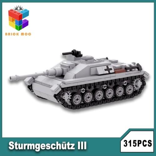 German Sturmgeschütz III Building Block Set Military Puzzle Assembly Model Army War Soldie rToys Gifts For Children Kids