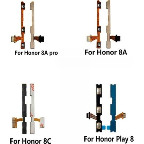 New Power on/off & volume up/down buttons flex cable Replacement for Huawei Honor Play 8A Pro 8C 8 phone