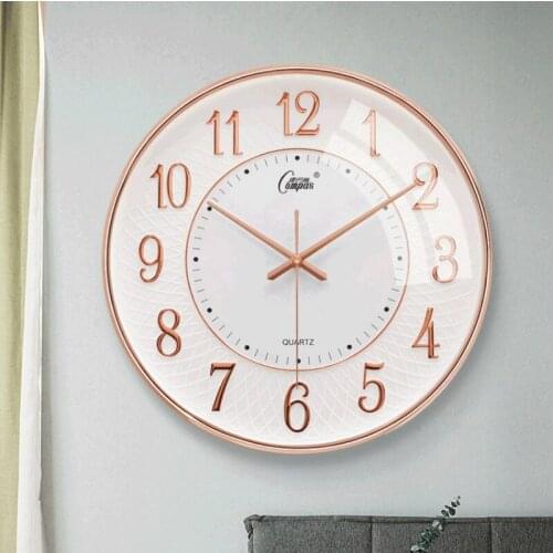Simple Silent Wall Clock Art Nordic Creative Modern Design Quartz Wall Clock Living Room Reloj De Pared Home Decor Clocks DA60WC