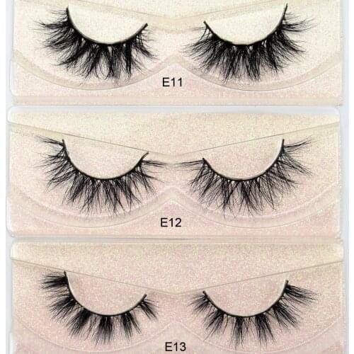 Visofree 25 pairs/lot 3D Mink Lashes Natural False Eyelashes Fake Lashes Long Makeup Extension Eyelash Mink Eyelashes 21styles