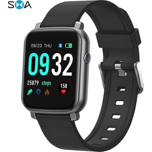 SMAWATCH F1 Smart Watch Women Men Fitness IP68 Waterproof Blood Pressure Heart Rate Mens Wrist Smart Watch For Xiaomi Android