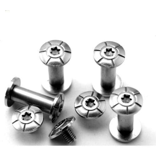 10pcs inner hexagon Handmade Knife Produce Handle rivet screw 5MM 6MM diameter steel screw