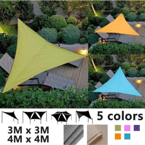 Waterproof Anti-UV Awning Triangle Sun Shelter Patio Canopy Garden Sun Shade Outdoor Sun Shelter for Garden Camping Pool Tents