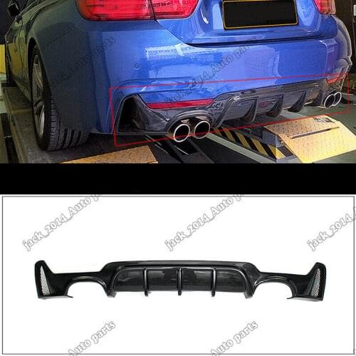 Real Carbon fiber Rear Diffuser Lip For BMW F32 F33 F36 M-Sport 428i 435i 2014 2015 2016 2017