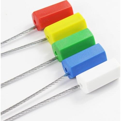 10 Pcs 300mm Anti-theft ABS Metal Alloy Steel Wire Lead Seal Seal Five colours